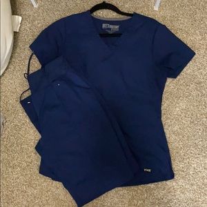 Grey’s Anatomy Navy Scrub Set Size Small